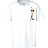 Name It Bright White Giraffe Nmmvux Ss Top