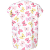 Name It Bright White Pink Butterfly Nmfvigga Capsl Top