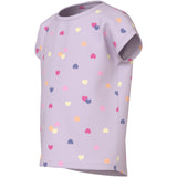 Name It Lavender Fog Colorful Hearts Nmfvigga Capsl Top