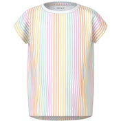 Name It Bright White Cool Stripe Nmfvigga Capsl Top