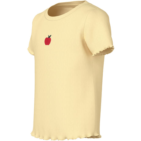 Name It Double Cream Apples Embroidery Nmfvivemma Ss Slim Top