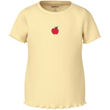 Name It Double Cream Apples Embroidery Nmfvivemma Ss Slim Top