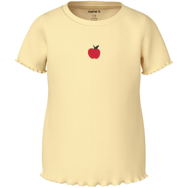 Name It Double Cream Apples Embroidery Nmfvivemma Ss Slim Top
