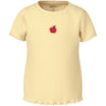 Name It Double Cream Apples Embroidery Nmfvivemma Ss Slim Top
