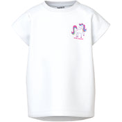 Name It Bright White Unicorn Nmfvarutti Capsl Loose Top