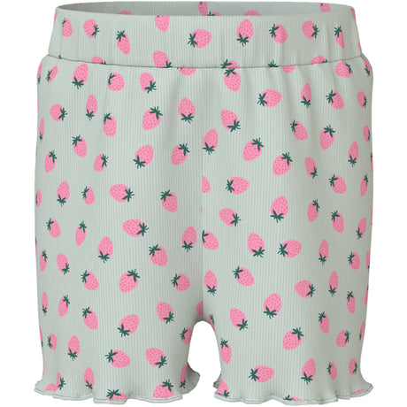 Name It Pale Aqua Strawberries Nmfvemma Aop Shorts