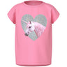 Name It Pink Drink Glitter Unicorn Nmfvotia Capsl Top
