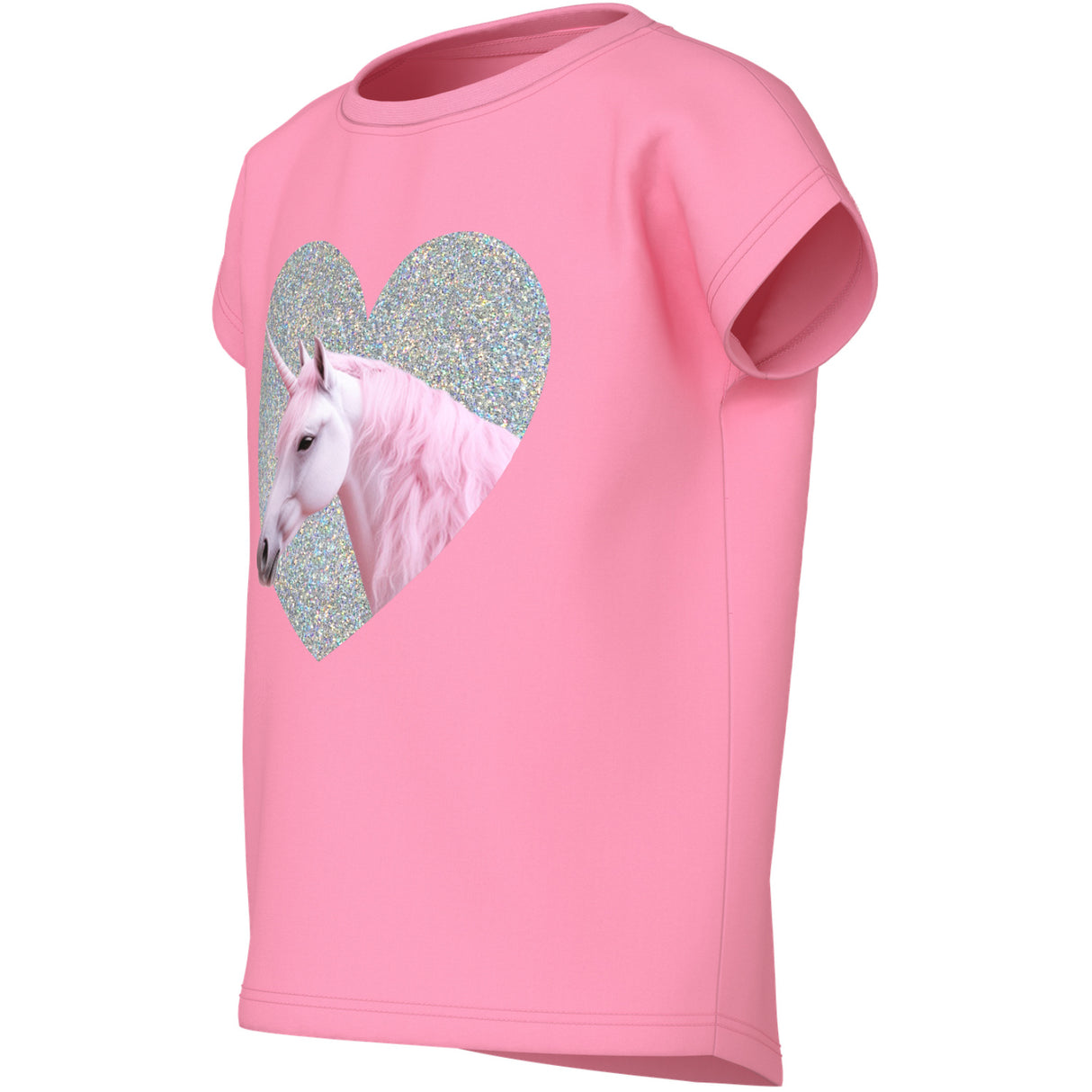 Name It Pink Drink Glitter Unicorn Nmfvotia Capsl Top