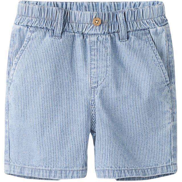 Name It Light Blue Denim Nmmryan Jog Stripe Dnm L Shorts 1910-Ip