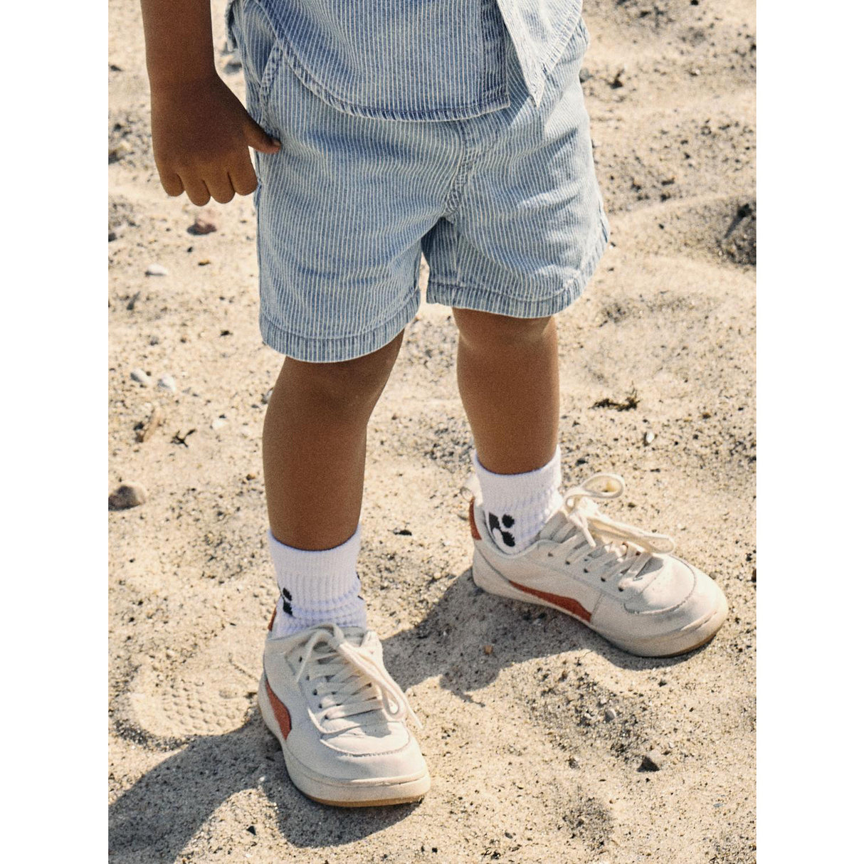 Name It Light Blue Denim Nmmryan Jog Stripe Dnm L Shorts 1910-Ip