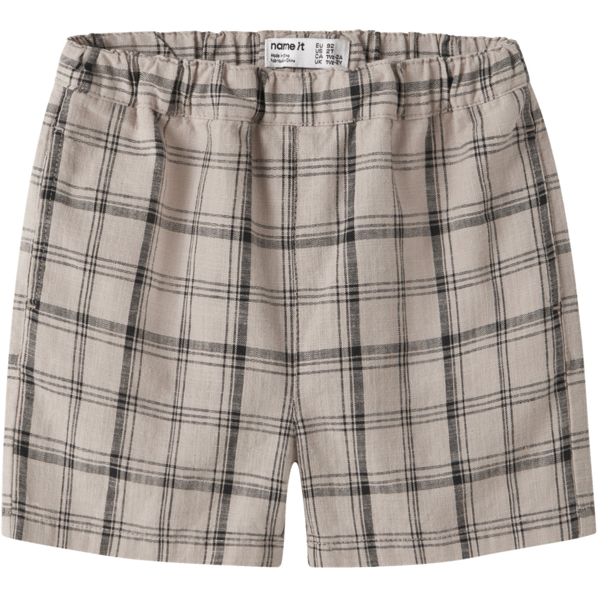 Name It Chateau Gray Check Nmmhowie Nreg Shorts Box