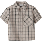 Name It Chateau Gray Check Nmmhowie Ss Nreg Skjorte Box