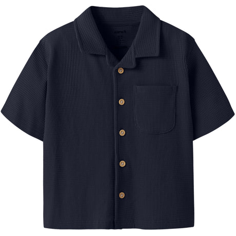 Name It Navy Blazer Nmmharve Ss Nreg Skjorte