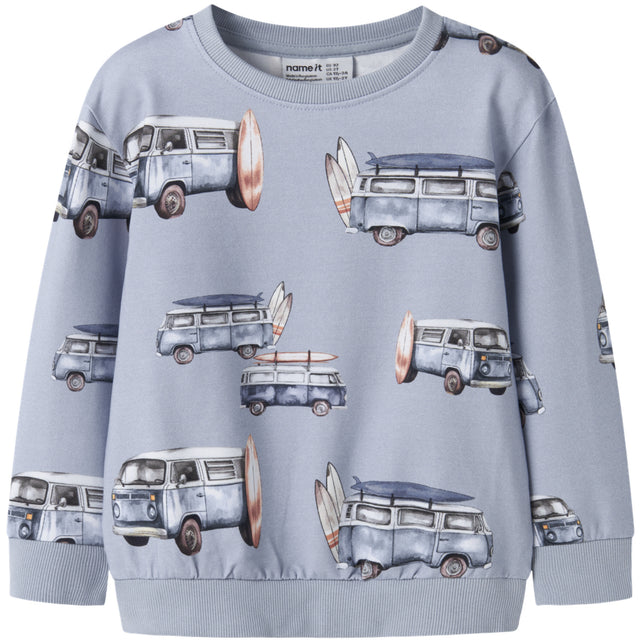 Name It Blue Fog Nmmjaxon Nreg Sweat Unb