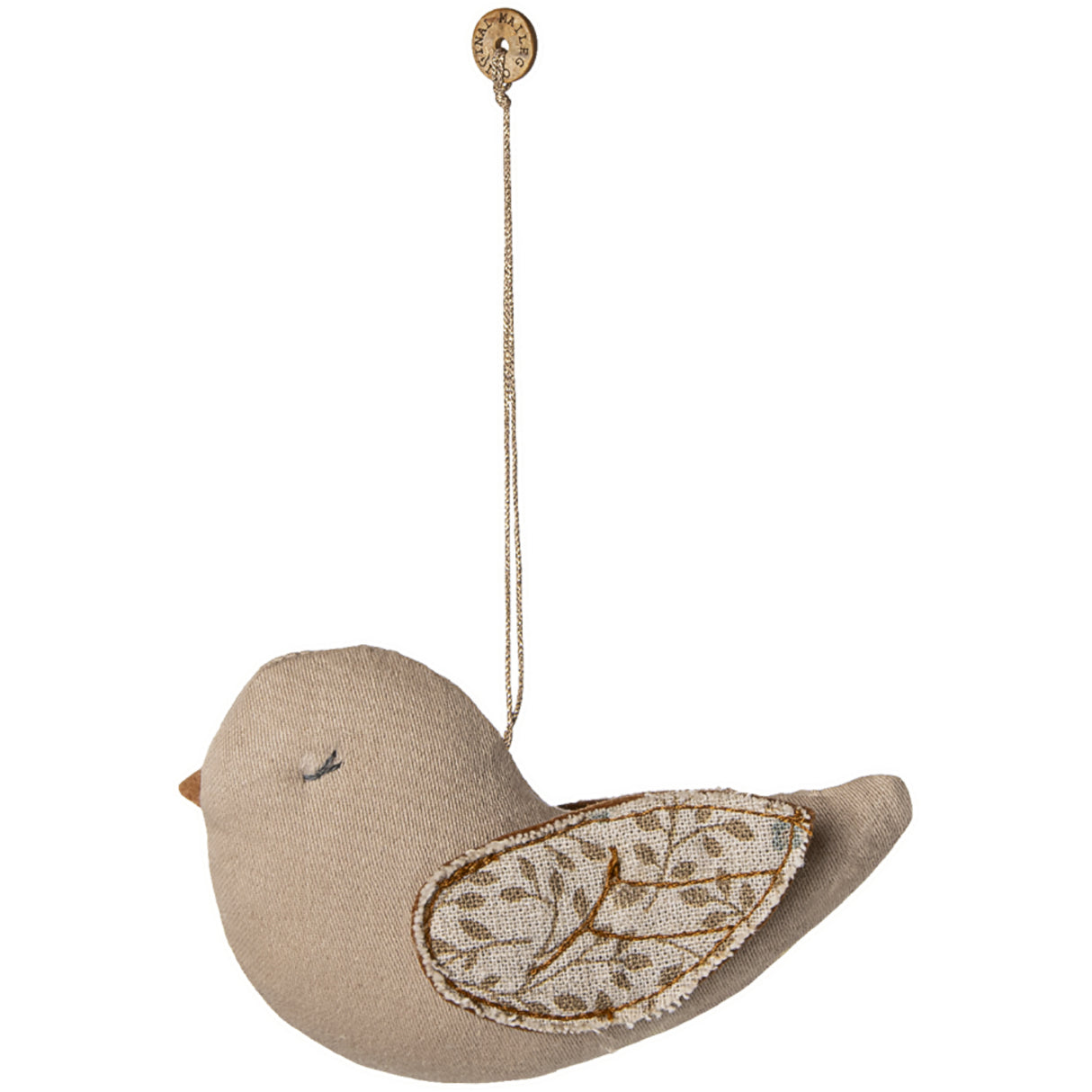 Maileg Stof Ornament, Fugl - Grene - Blå