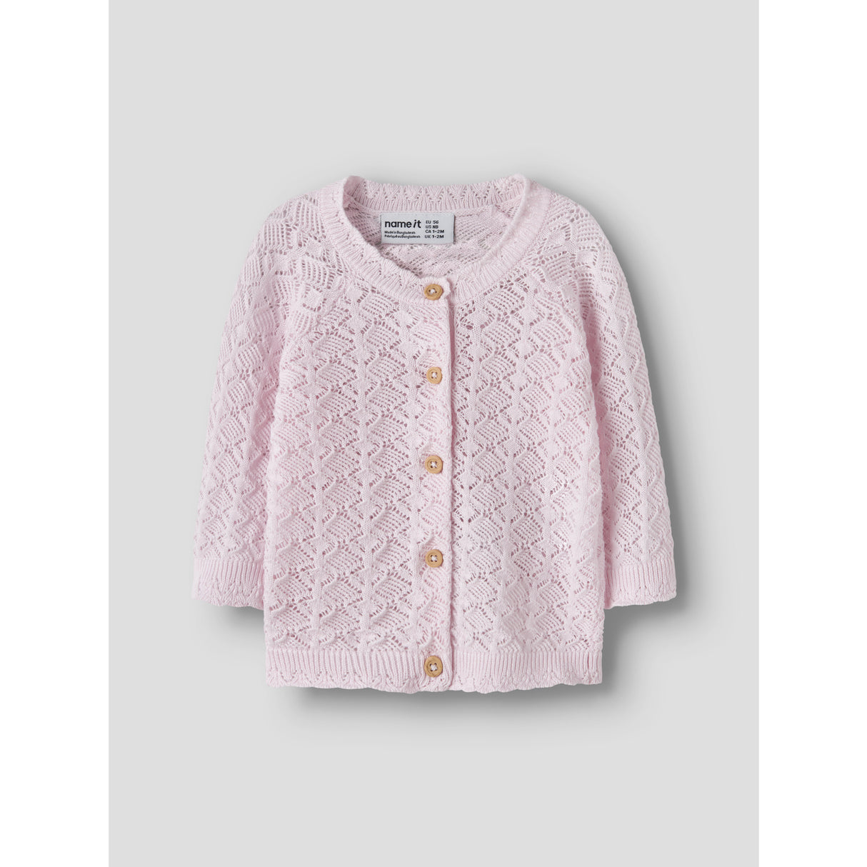 Name It Cradle Pink Nbfjenny Ls Strik Card