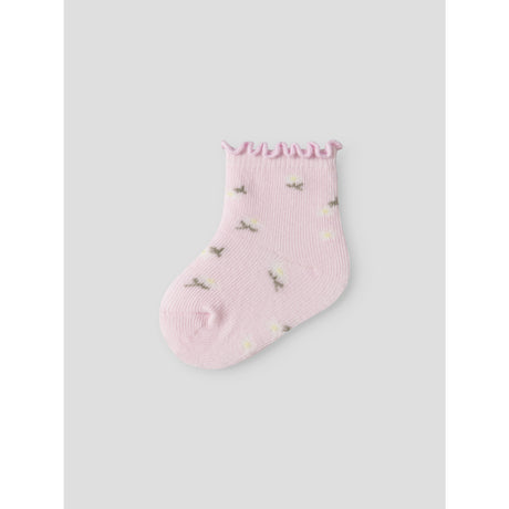 Name It Cloud Dancer Cradle Pink Nbfjuberry 2P Strømper
