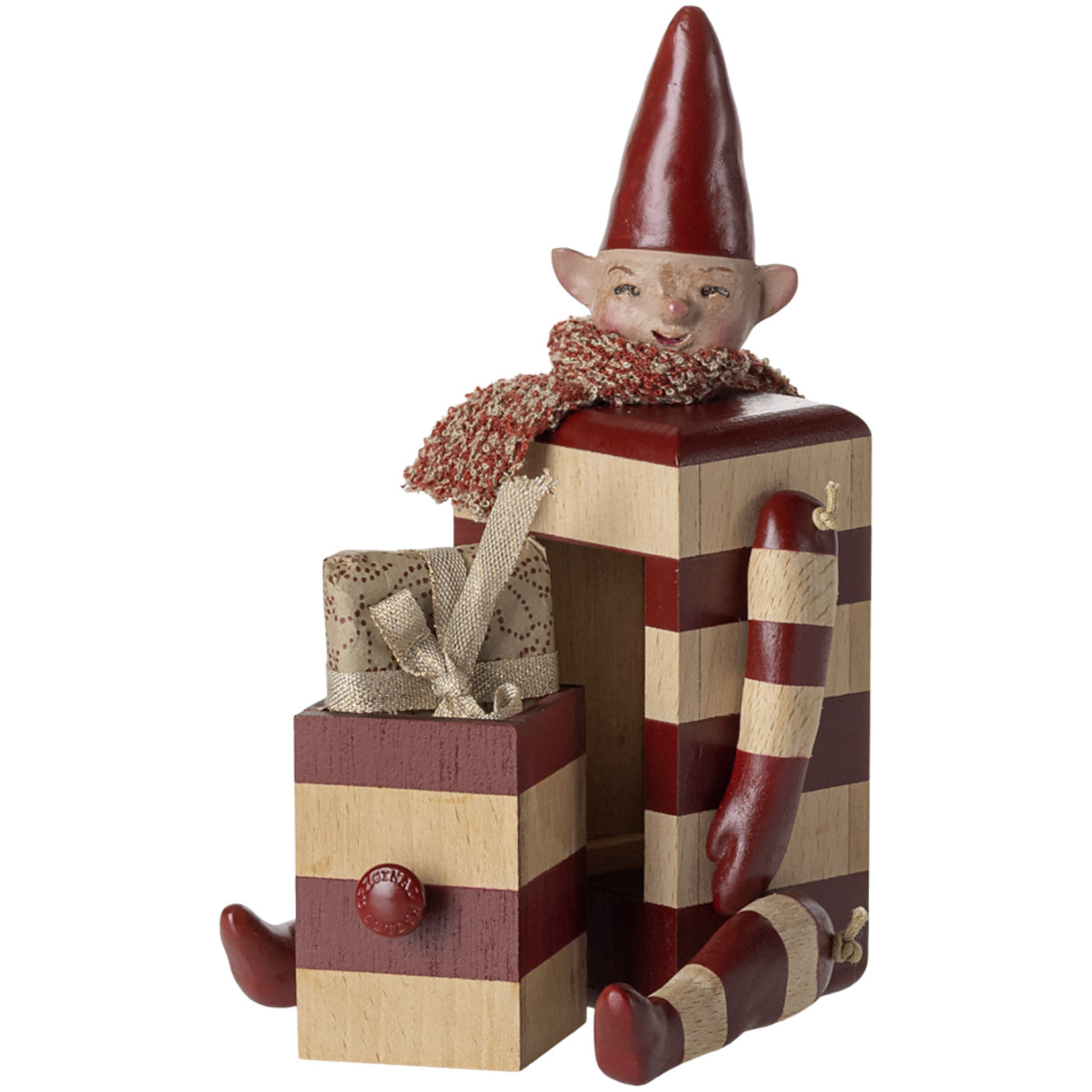 Maileg Nisse Med Skuffe, Rød