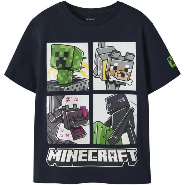 Name It Navy Blazer Nkmmykin Minecraft Ss Nreg Top Box Bfu