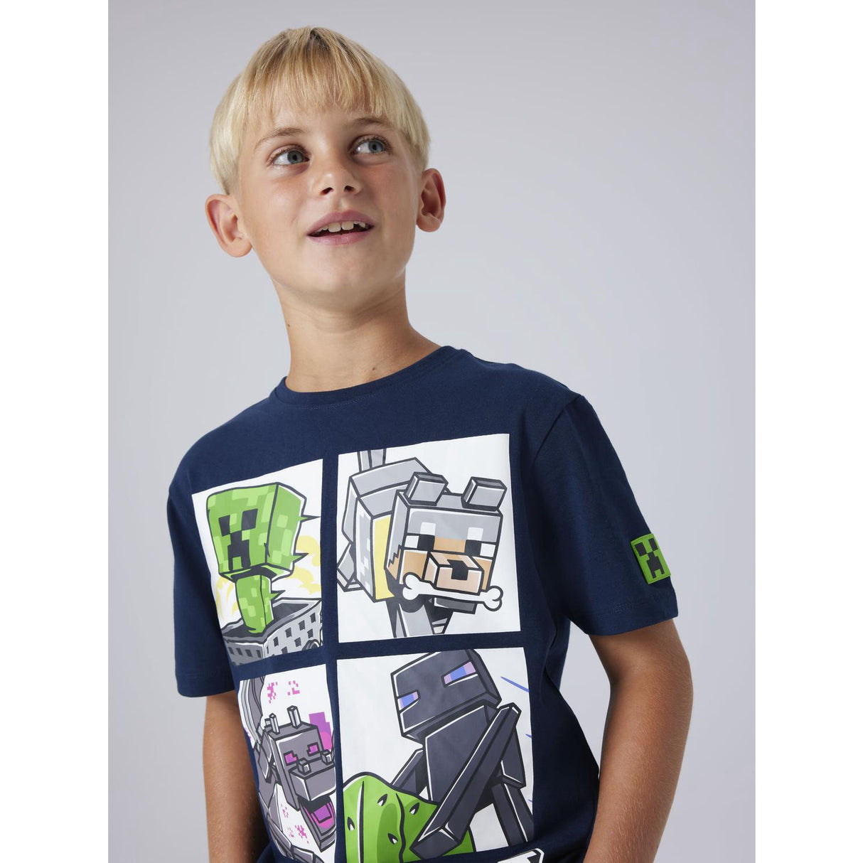Name It Navy Blazer Nkmmykin Minecraft Ss Nreg Top Box Bfu