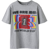 Name It Grey Melange Nkmmacs Fifa Ss Nreg Top Box Ous