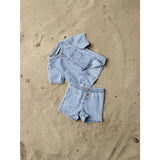 Name It Light Blue Denim Nbmleo Stripe Dnm Ss Skjorte 1910-Ip H