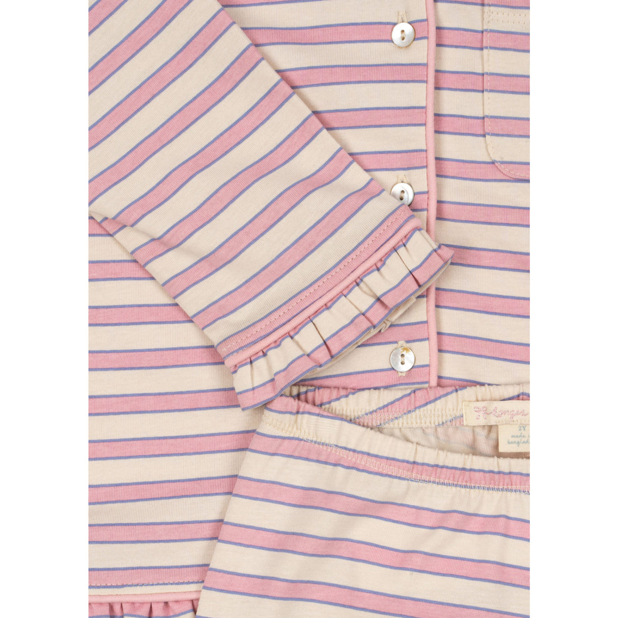 Konges Sløjd Lolly Stripe Pio Flæse Sæt Gots