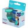 Sistema Ocean Blue & Minty Teal To Go Dressing Opbevaringsbøtter 35 Ml 4-Pak