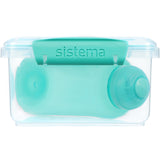 Sistema Minty Teal 1.2L Lunch Plus Madkasse Med Itsy Flaske 380 Ml