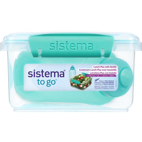Sistema Minty Teal 1.2L Lunch Plus Madkasse Med Itsy Flaske 380 Ml