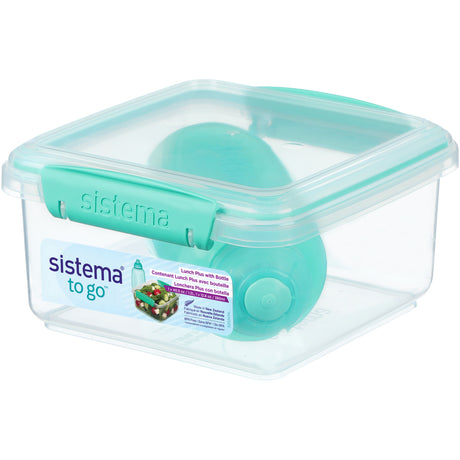 Sistema Minty Teal 1.2L Lunch Plus Madkasse Med Itsy Flaske 380 Ml