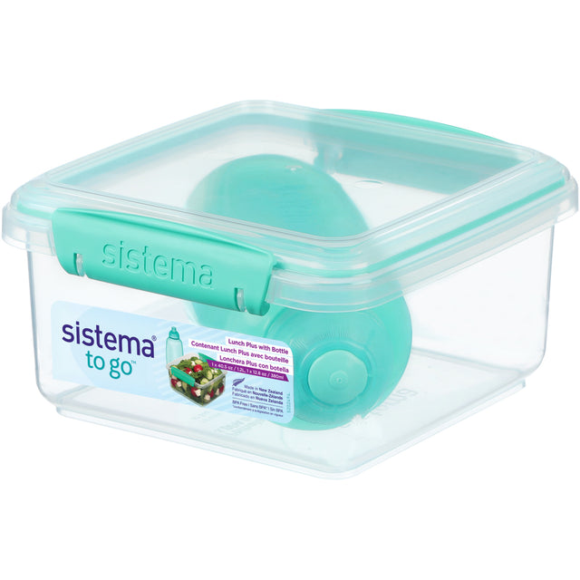 Sistema Minty Teal 1.2L Lunch Plus Madkasse Med Itsy Flaske 380 Ml