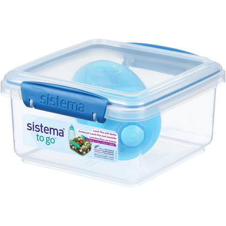 Sistema Ocean Blue 1.2L Lunch Plus Madkasse Med Itsy Flaske 380 Ml
