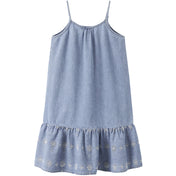 Name It Light Blue Denim Anglaise Nkfhaven Dnm Anglaise Kjole 1026-Ov H