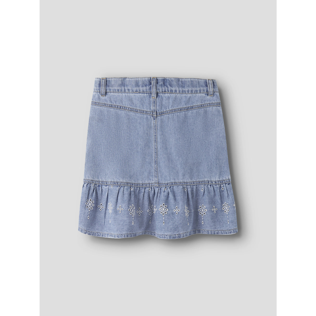 Name It Light Blue Denim Anglaise Nkfhallie Dnm Anglaise Nederdel 1026-Ov H