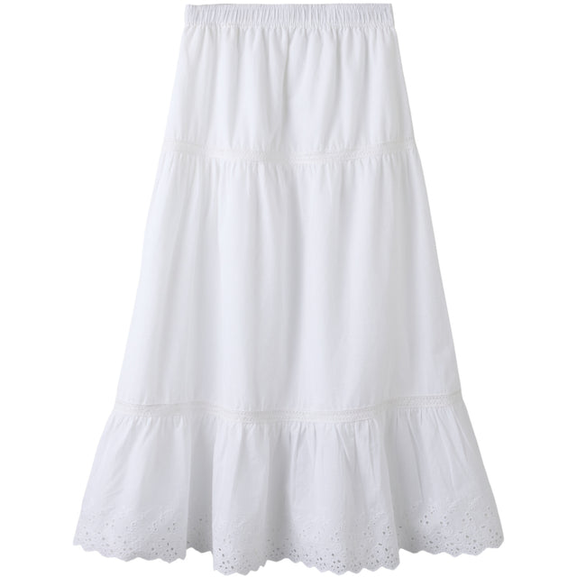 Name It Bright White Nkfhermala Long Nederdel