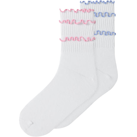 Name It Bright White Nkfjanil 2P Strømper