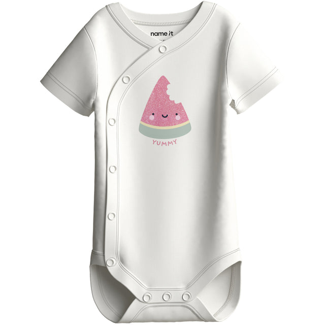 Name It Cloud Dancer Watermelon Nbfvubie Ss Slå-om Body