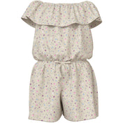 Name It Almond Milk Cute Flowers Nkfvinaya Ss Playsuit Fffff Noos