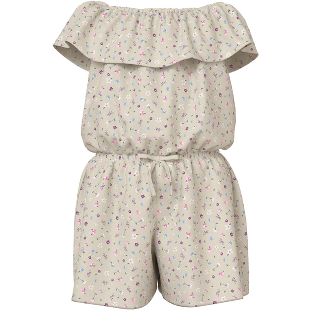 Name It Almond Milk Cute Flowers Nkfvinaya Ss Playsuit Fffff Noos