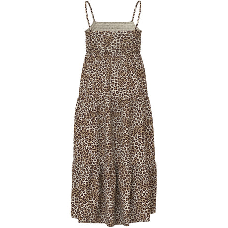 Name It Turtledove Leopard Nkfvinaya Strop Maxi Kjole