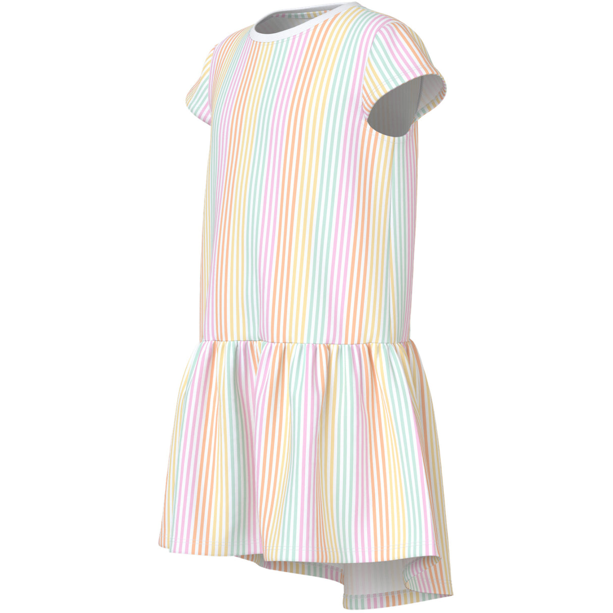 Name It Bright White Cool Stripe Nkfvigga Capsl Kjole