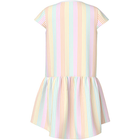 Name It Bright White Cool Stripe Nkfvigga Capsl Kjole