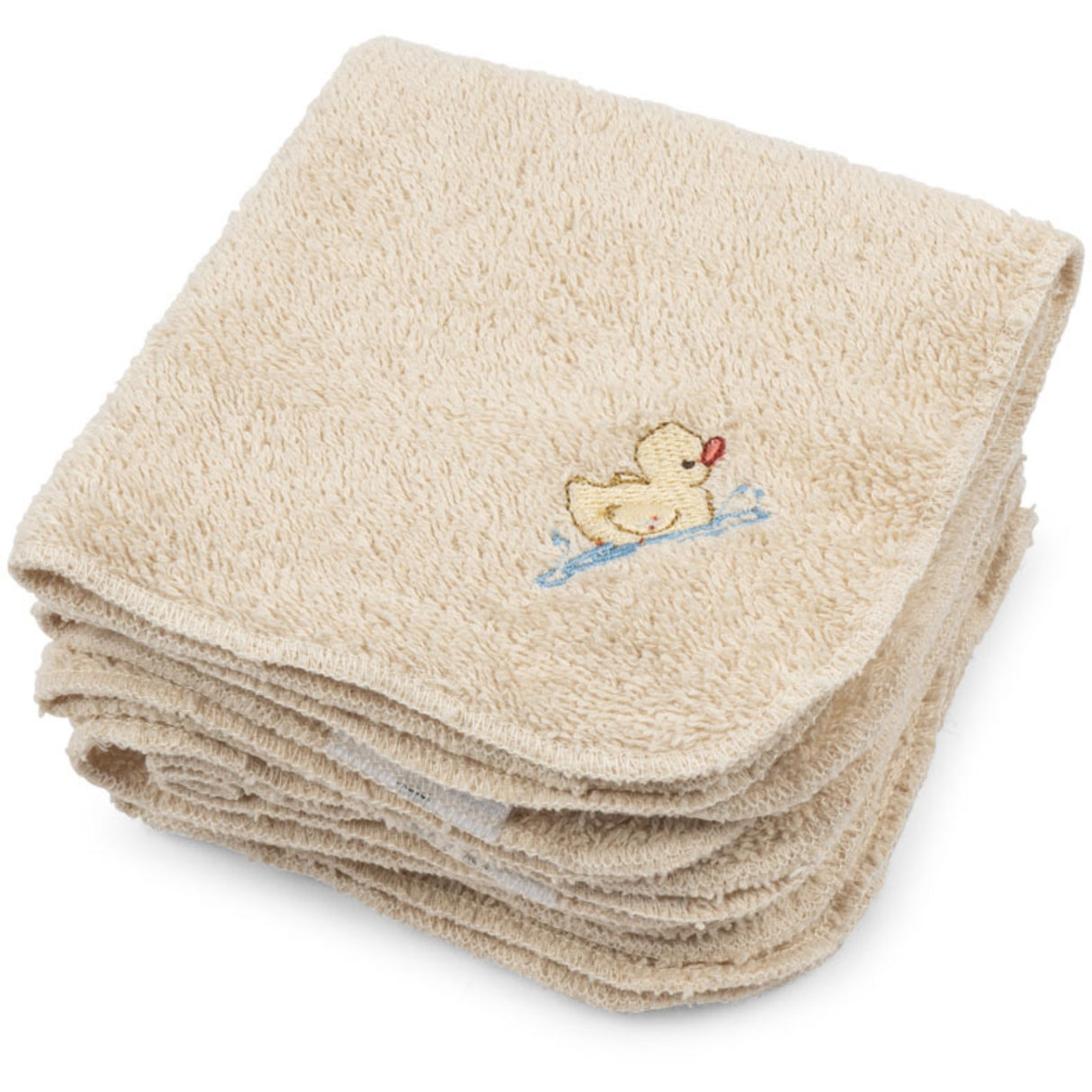 Konges Sløjd Antique White Figo 6 Pak Terry Vaskeklude GOTS