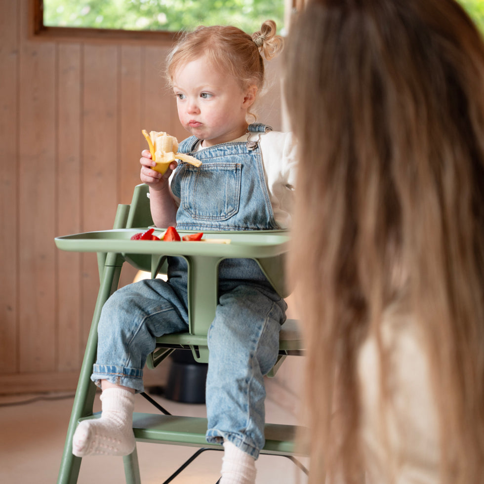 KAOS Mineral Green Klapp Højstol Recycled Med KLAPP® Sikkerhedsbøjle Og Bakke Bundle