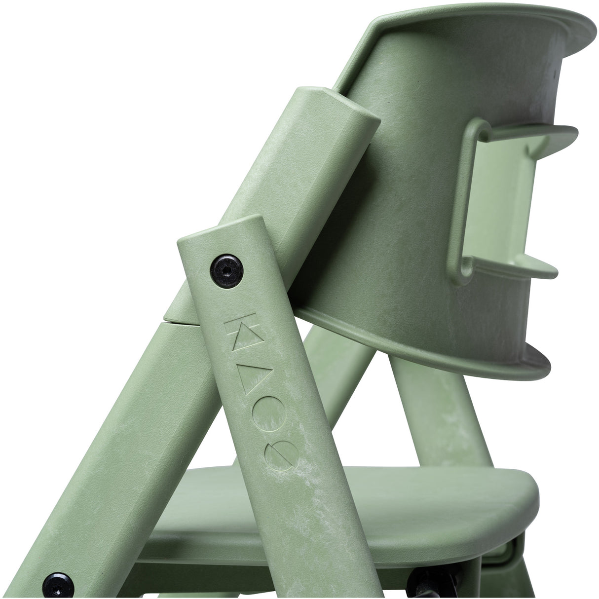 KAOS Mineral Green Klapp High Stol Recycled Med KLAPP® Safety Rail & Tray Bundle