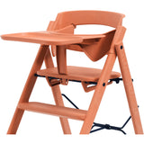 KAOS Terracotta Pink Klapp High Stol Recycled Med KLAPP® Safety Rail & Tray Bundle