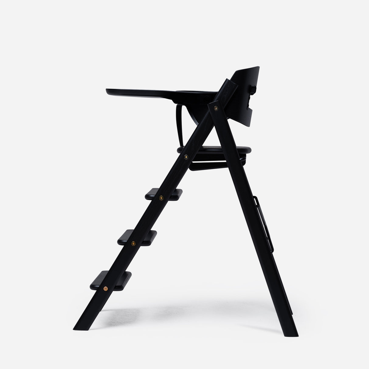 KAOS Charcoal Black Klapp High Stol Recycled Med KLAPP® Safety Rail & Tray Bundle