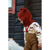 Silly Silas Acorn Brown With Maple Leaf Footed Strømpebukser Christmas Edition