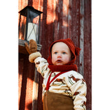 Silly Silas Acorn Brown With Maple Leaf Footed Strømpebukser Christmas Edition